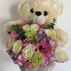 BOX FLORAL URSO TAM G